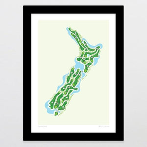 Course Map Art Print-Glenn Jones Art