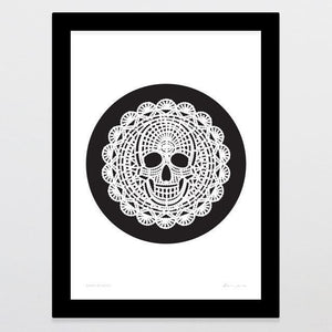 Death By Doily Art Print-Glenn Jones Art