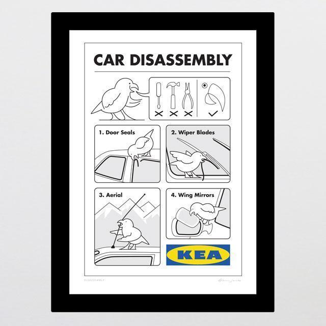 Disassembly Art Print by NZ Artist Glenn Jones - Glenn Jones Art