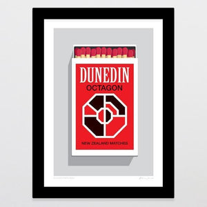 Dunedin Matchbox Art Print-Glenn Jones Art