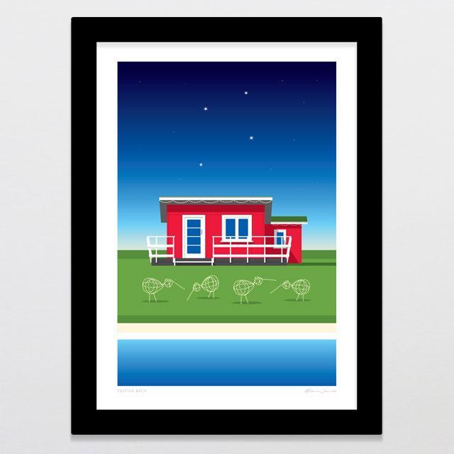 Festive Bach Art Print-Glenn Jones Art