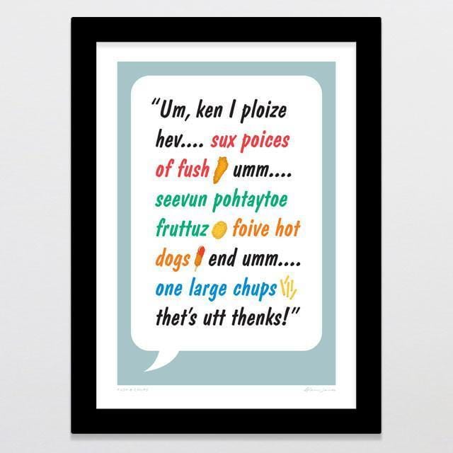 Fush & Chups Art Print-Glenn Jones Art