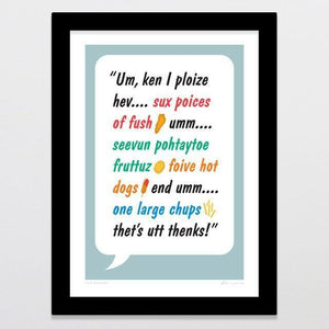 Fush & Chups Art Print-Glenn Jones Art