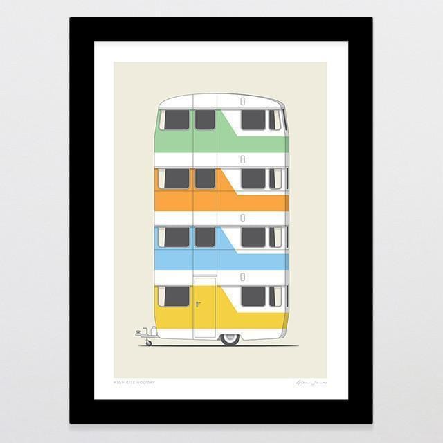 High Rise Holiday Art Print-Glenn Jones Art