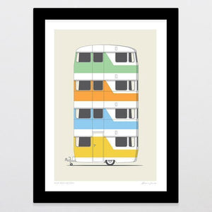 High Rise Holiday Art Print-Glenn Jones Art
