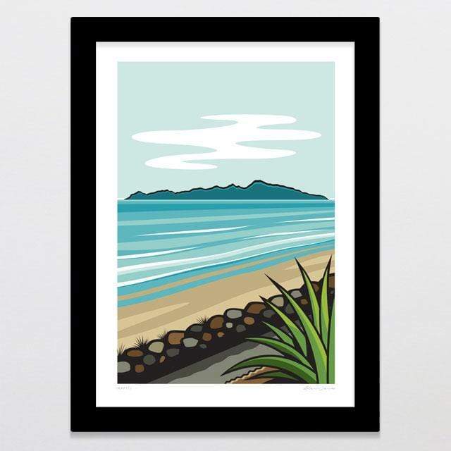 Glenn Jones Art Kapiti Art Print Art Print A4 Print / Black Frame