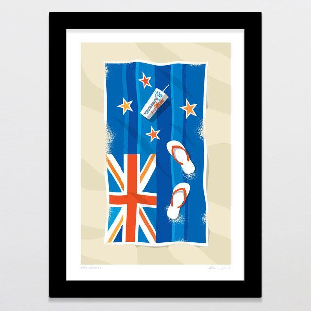 Kiwi Summer Art Print-Glenn Jones Art