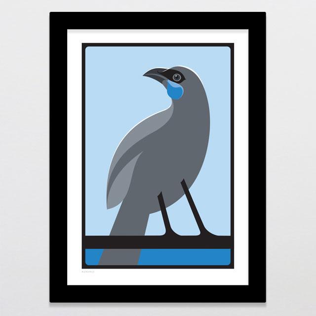 Kokako Art Print-Glenn Jones Art