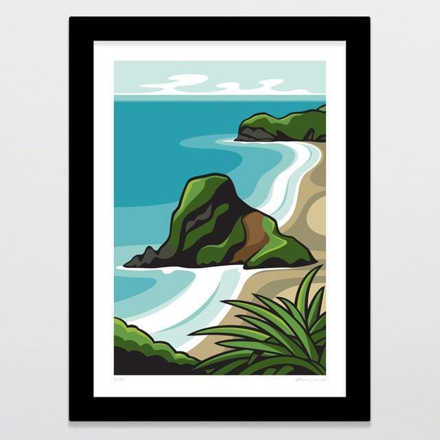 Piha Art Print-Glenn Jones Art