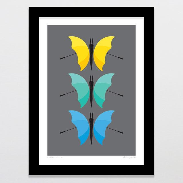 Rain Butterflies Art Print-Glenn Jones Art