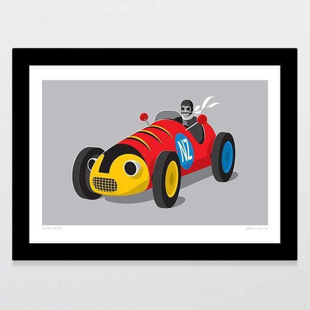 Retro Racer Art Print-Glenn Jones Art