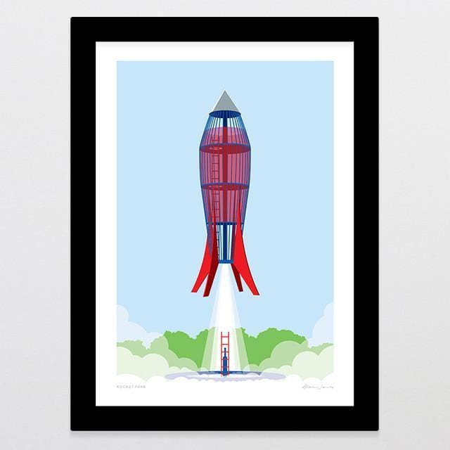 Rocket Park Art Print-Glenn Jones Art