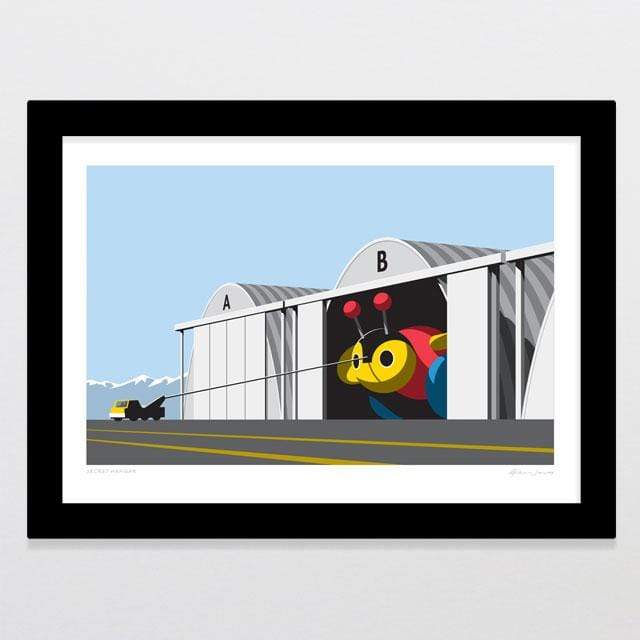 Secret Hangar Art Print