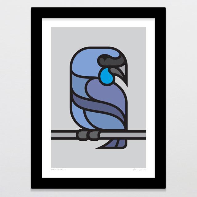 Simply Kokako Art Print-Glenn Jones Art