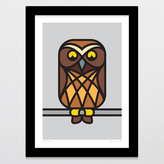 Simply Ruru Art Print-Glenn Jones Art