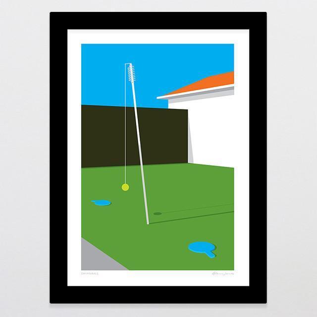 Swingball Art Print-Glenn Jones Art