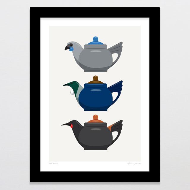 Tea Birds Art Print-Glenn Jones Art