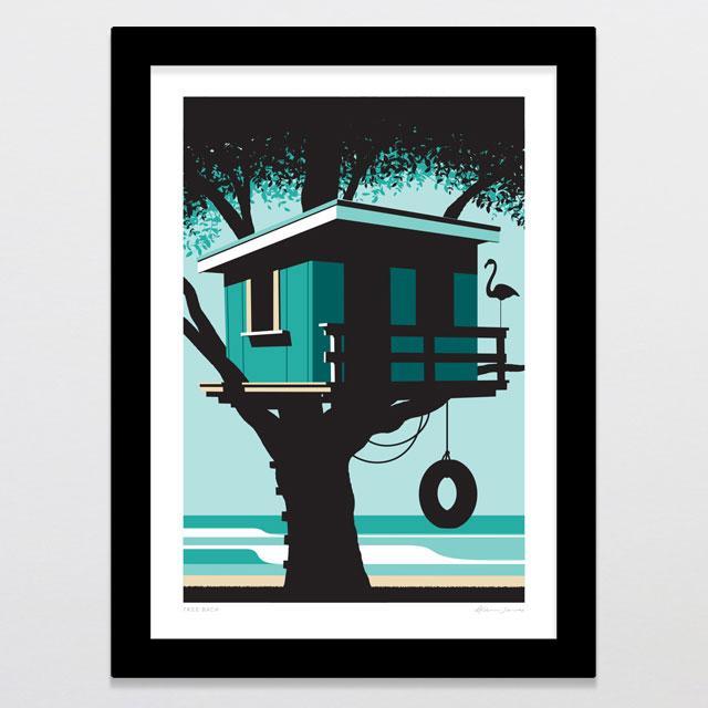 Tree Bach Art Print-Glenn Jones Art