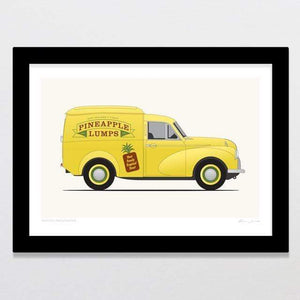 Glenn Jones Art Tropical Transporter Art Print Art Print A4 Print / Black Frame