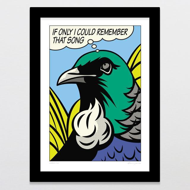 Urban Tui Art Print-Glenn Jones Art