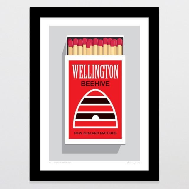 Wellington Matchbox Art Print-Glenn Jones Art