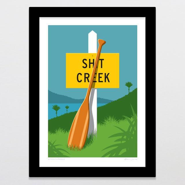 Without A Paddle Art Print-Glenn Jones Art