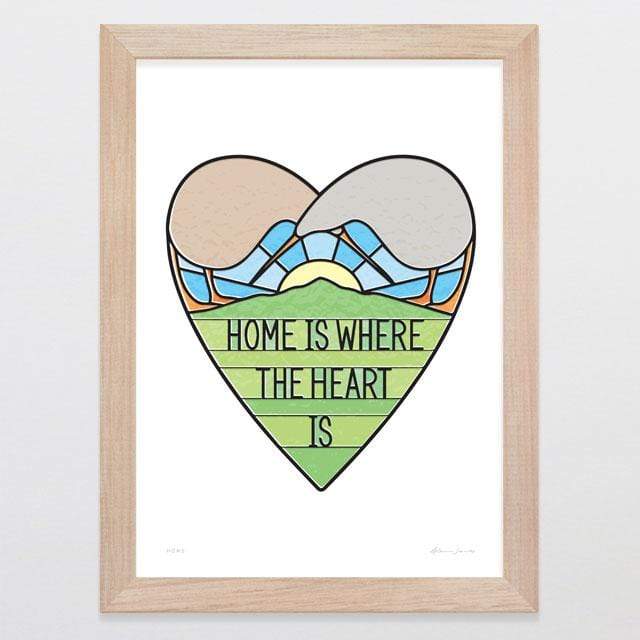 Glenn Jones Art Home Art Print Art Print A4 Print / Raw Oak Frame