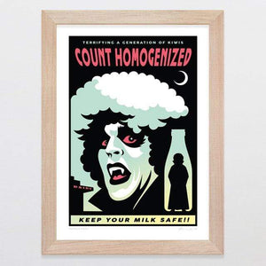 Glenn Jones Art Horror Story Art Print Art Print A4 Print / Raw Oak Frame