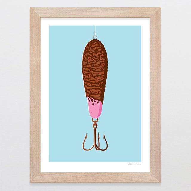 Glenn Jones Art Irresistible Art Print Art Print A4 Print / Raw Oak Frame