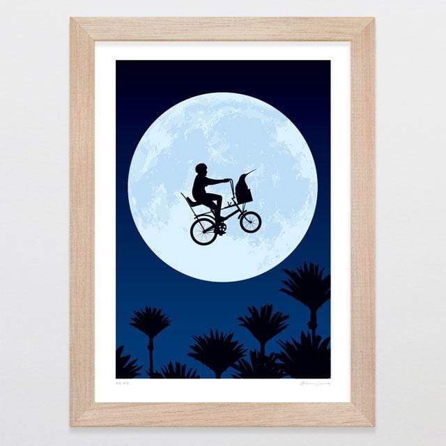 Glenn Jones Art Ke We Art Print Art Print A4 Print / Raw Oak Frame