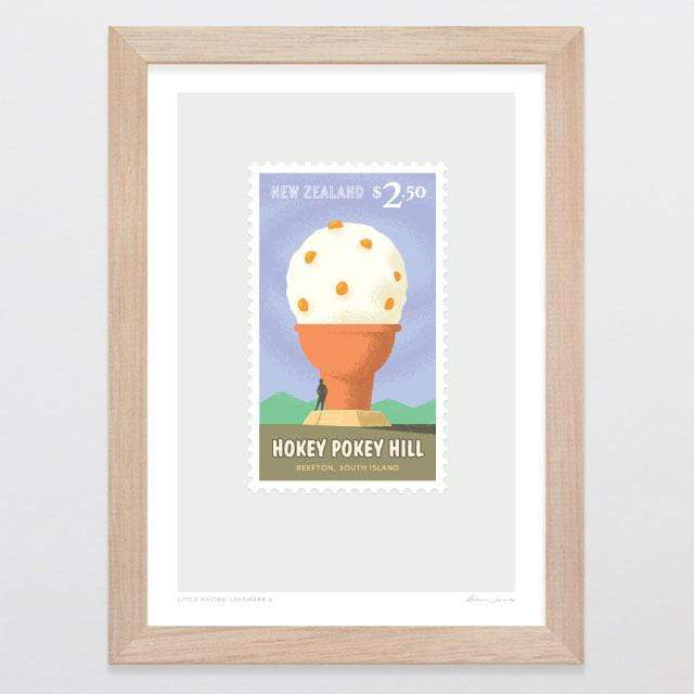 Glenn Jones Art Little Known Landmark 4 Art Print Art Print A4 Print / Raw Oak Frame