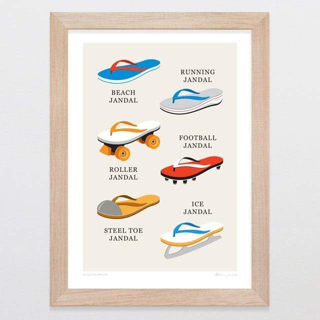 Glenn Jones Art Multi Purpose Art Print Art Print A4 Print / Raw Oak Frame