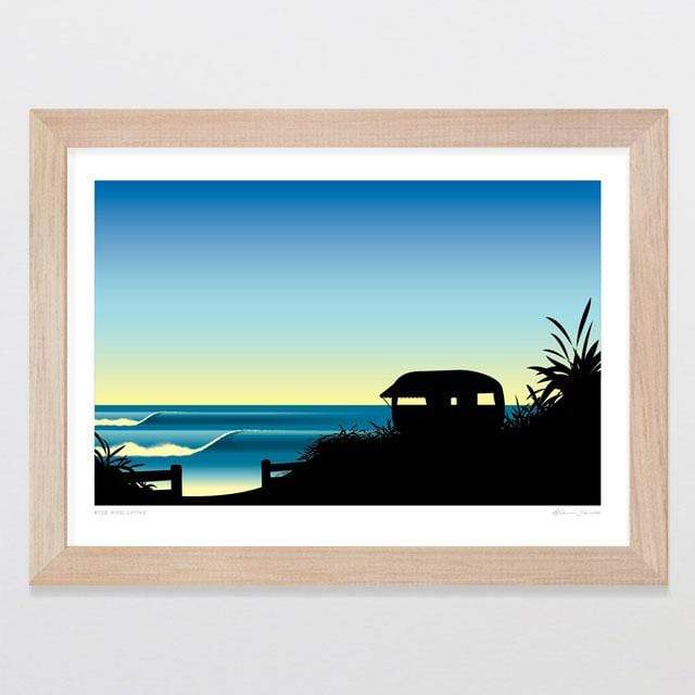 Glenn Jones Art Rise And Shine Art Print Art Print A4 Print / Raw Oak Frame