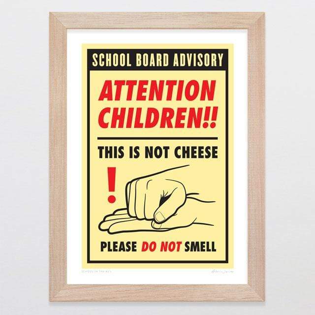 Glenn Jones Art School In The 80's Art Print Art Print A4 Print / Raw Oak Frame