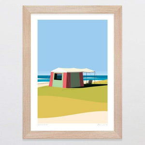 Glenn Jones Art Seaview Suite Art Print Art Print A4 Print / Raw Oak Frame