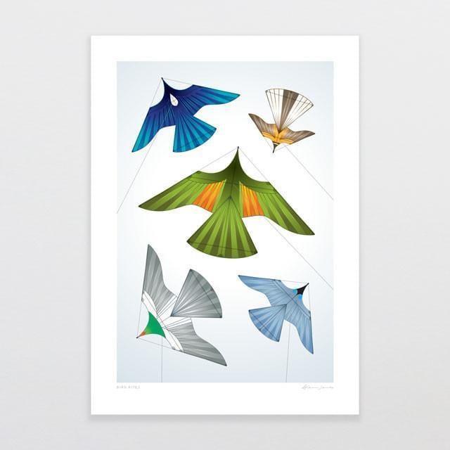Bird Kites Art Print-Glenn Jones Art