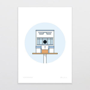 Birdhouse Art Deco Art Print-Glenn Jones Art