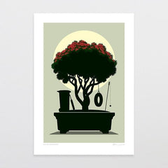 Bonsai Backyard Art Print by NZ Artist Glenn Jones - Glenn Jones Art