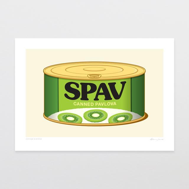 Canned Kiwiana Art Print-Glenn Jones Art