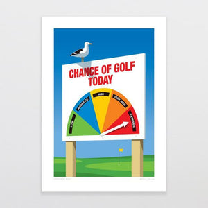 Chance Of Golf Art Print