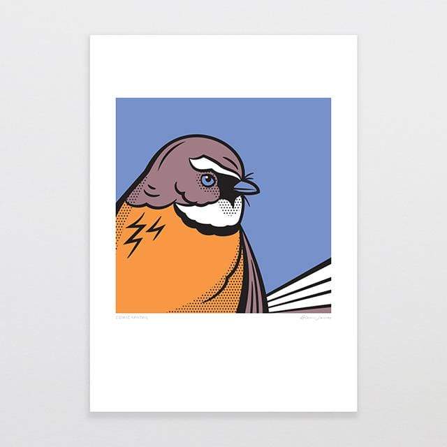 Glenn Jones Art Comic Fantail Art Print Art Print A4 Print / Unframed