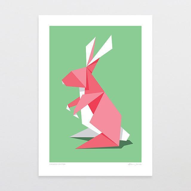 Creased Critter Art Print-Glenn Jones Art