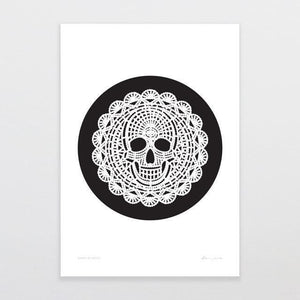 Death By Doily Art Print-Glenn Jones Art