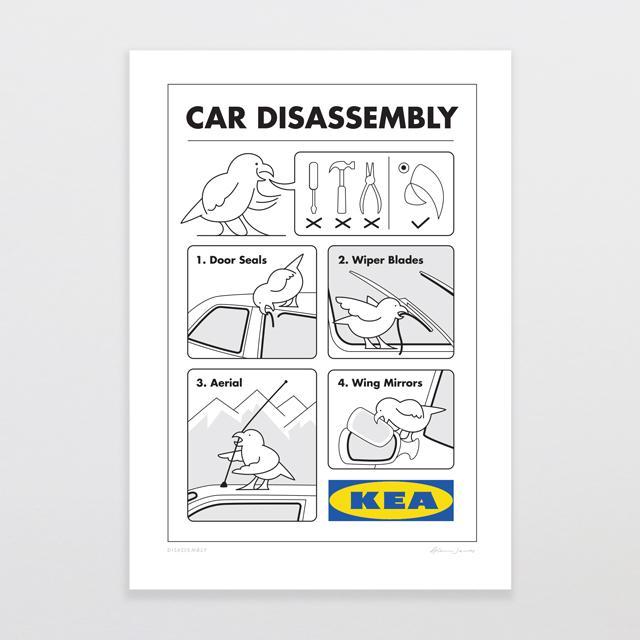 Disassembly Art Print-Glenn Jones Art