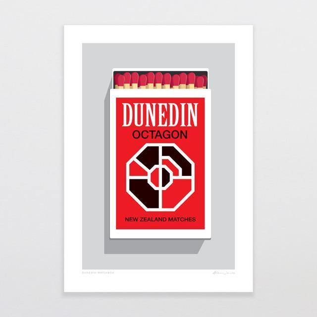 Dunedin Matchbox Art Print-Glenn Jones Art