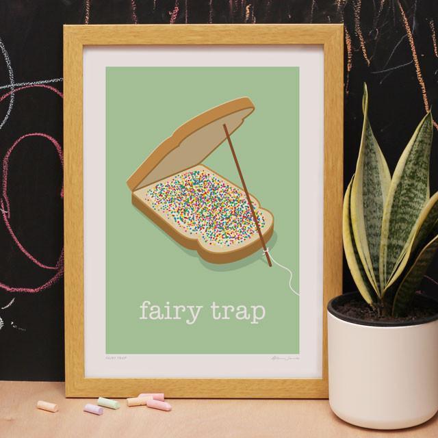 Fairy Trap Art Print-Glenn Jones Art