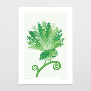Ferngrove Fantail Art Print-Glenn Jones Art