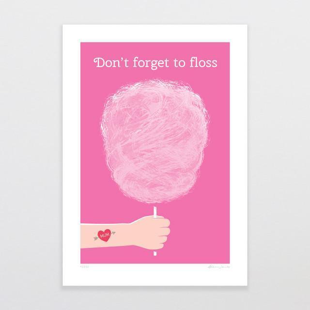 Floss Art Print-Glenn Jones Art