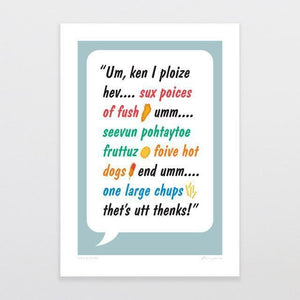 Fush & Chups Art Print-Glenn Jones Art