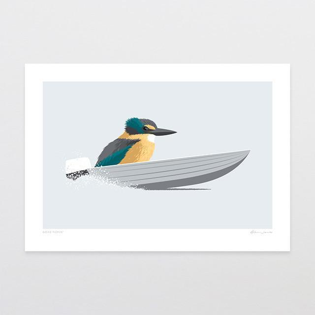 Gone Fishin' Art Print-Glenn Jones Art